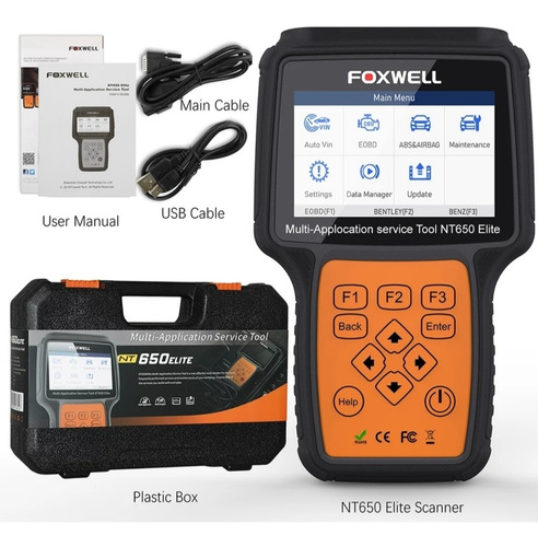 Scanner Automotivo Foxwell Nt650 Elite Diagnóstico